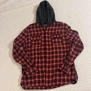 Quicksilver flannel Hoodie
